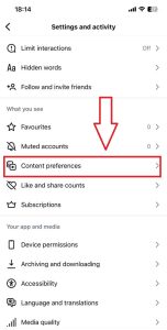 reset instagram explorer step 1