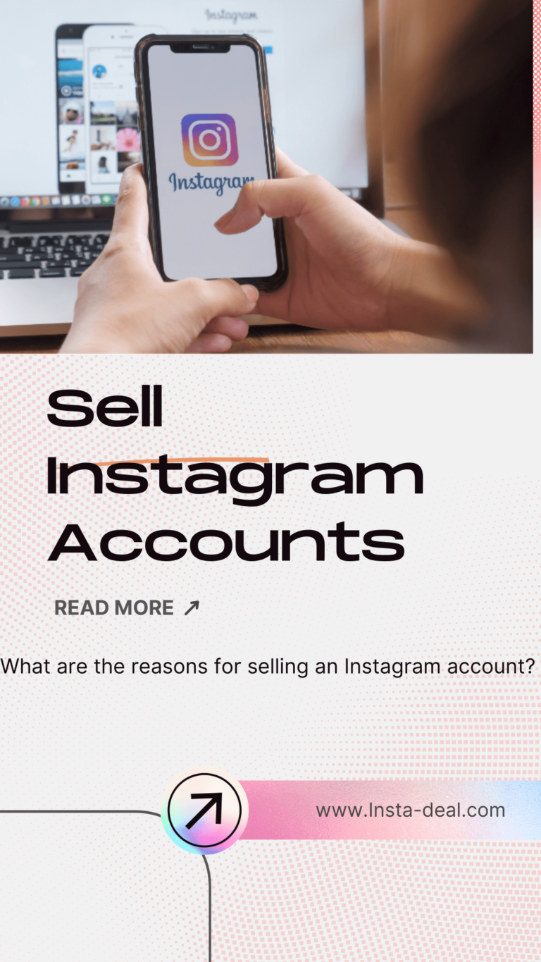 Selling Instagram accounts