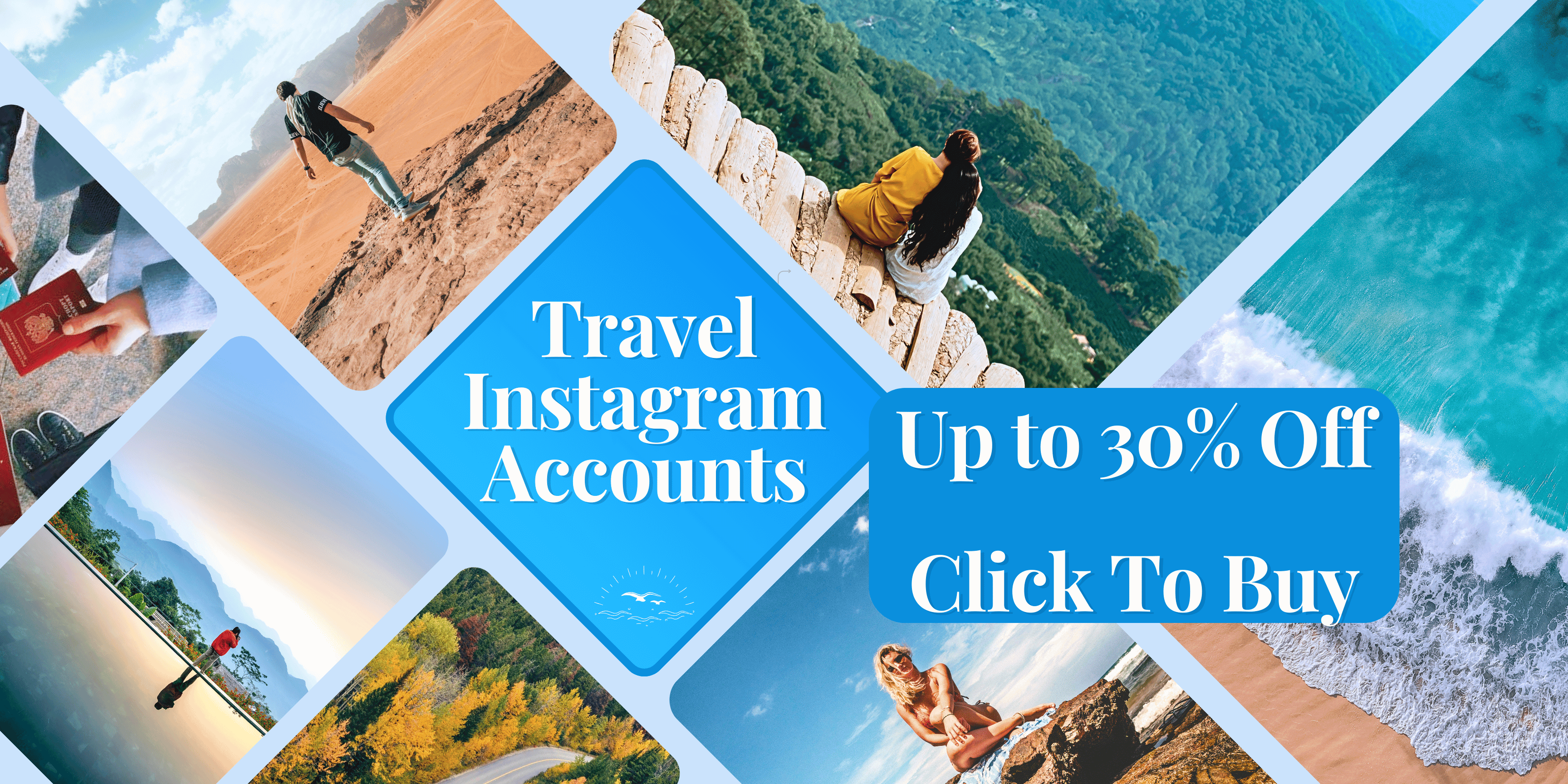 travel instagram accounts to buy