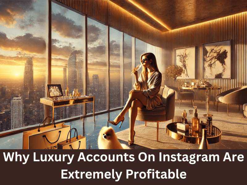 Luxury accounts on Instagram are profitable