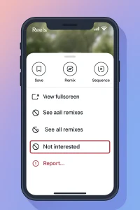 Use Not Interested to Remove Suggested Reels on Instagram Faster