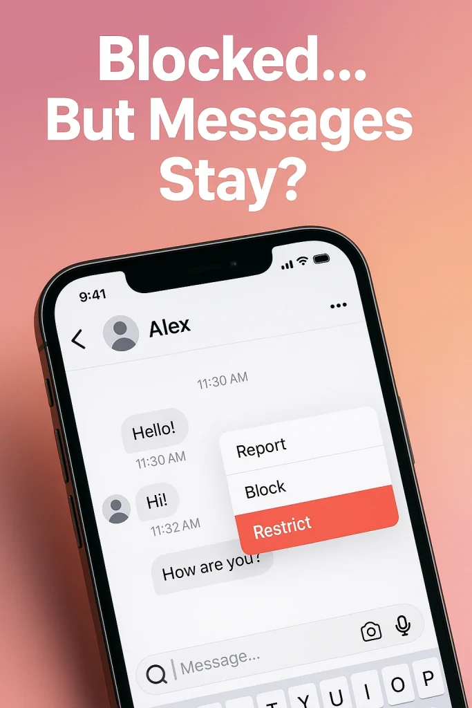 Blocking Someone on Instagram Delete Messages