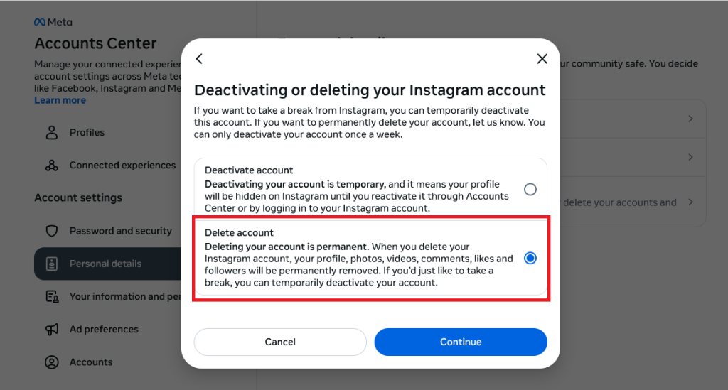 How to Permanently Delete Your Instagram Account