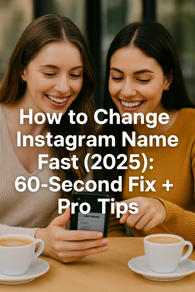 How to Change Instagram Name
