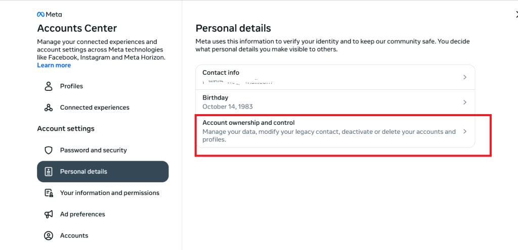 deactivate instagram desktop