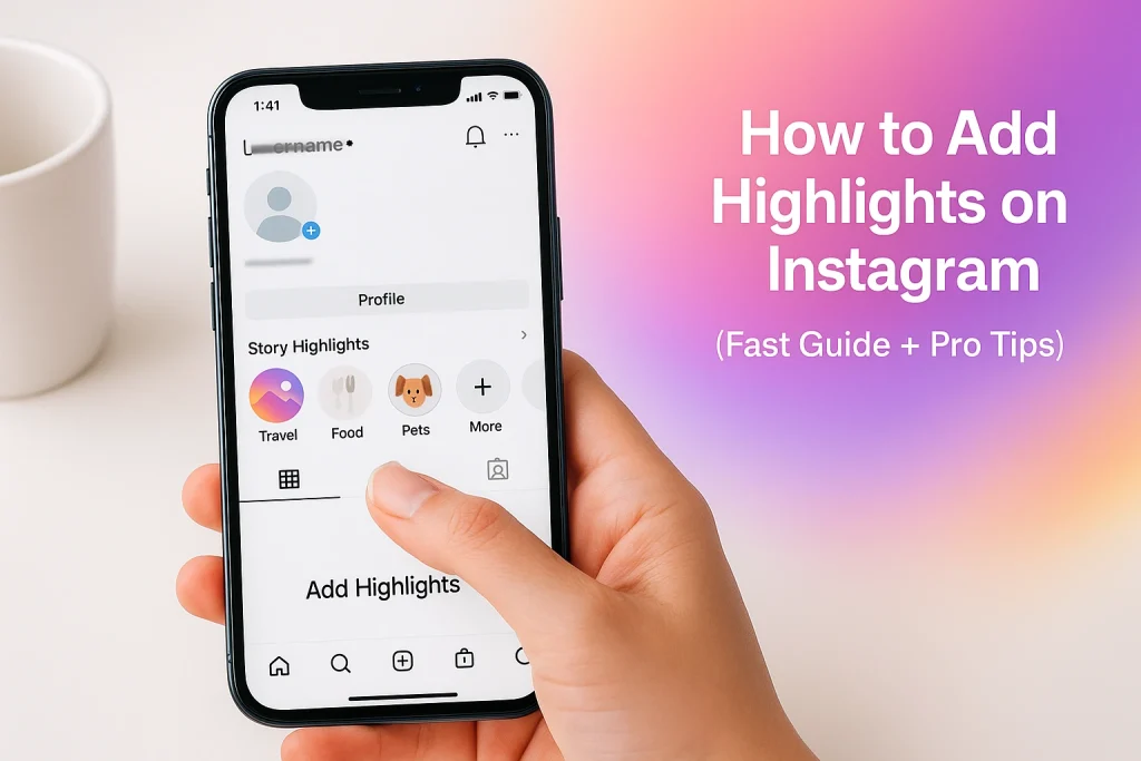 how to add highlights instagram