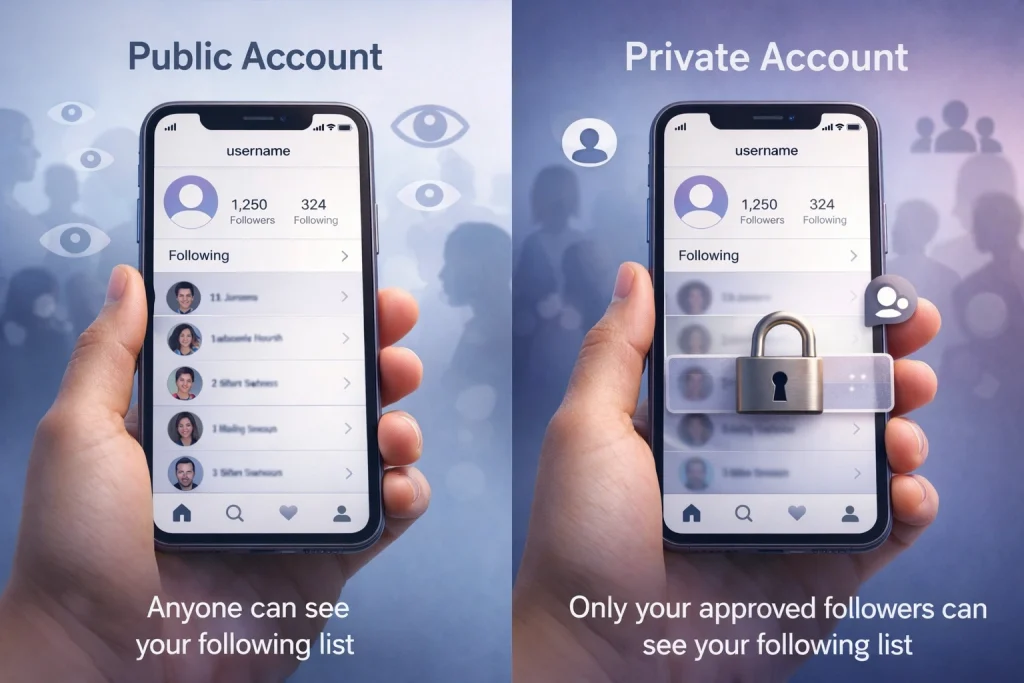 How Instagram Privacy Works Following List Visibility