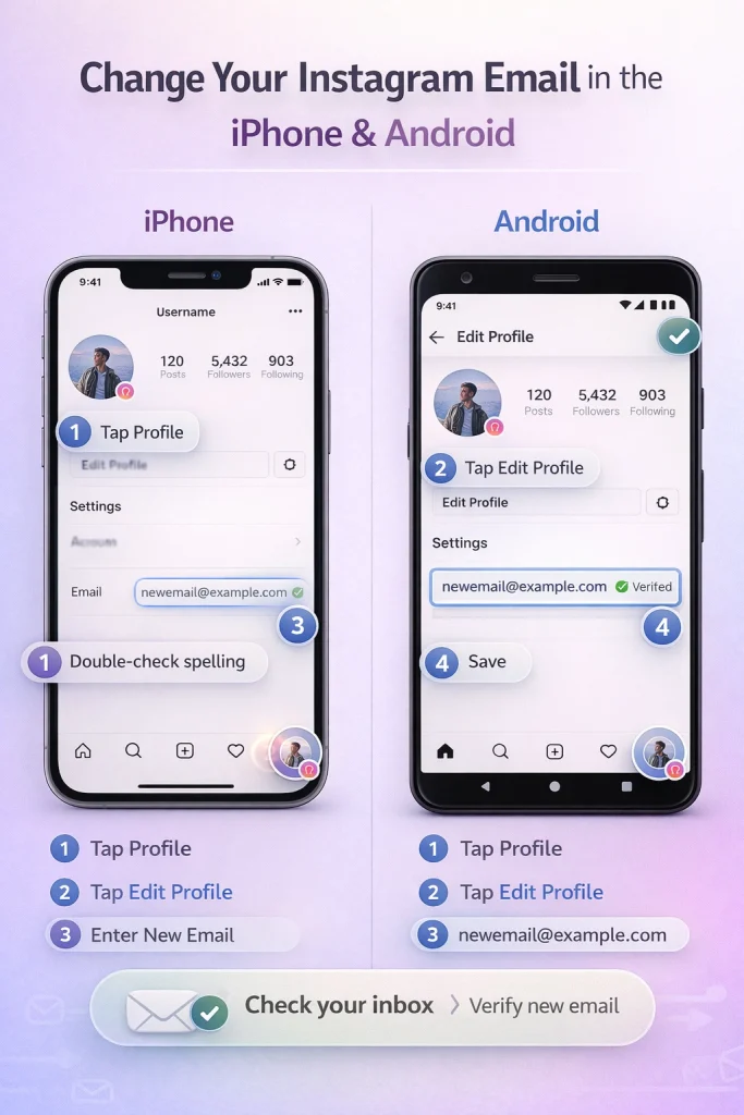 How to Change Your Instagram Email in the App (iPhone & Android)