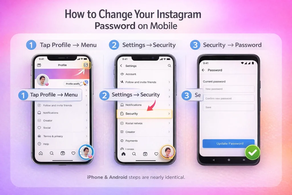 How to Change Your Instagram Password on Mobile