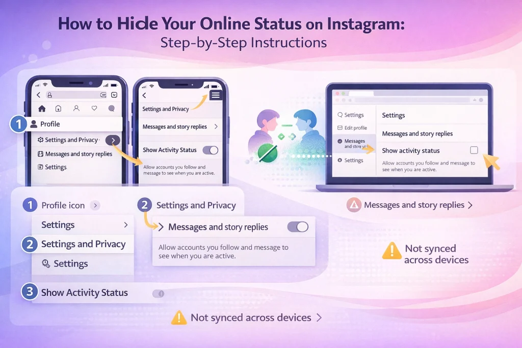 How to Hide Your Online Status on Instagram Step-by-Step Instructions