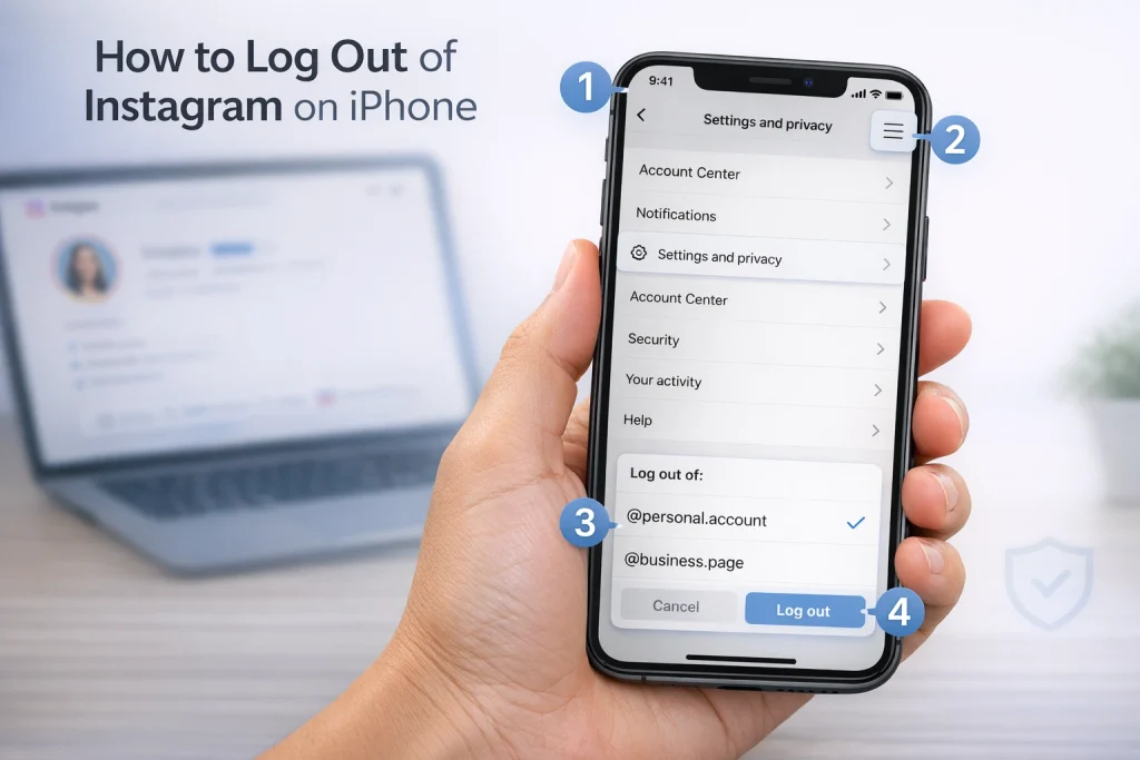 How to log out of Instagram on iPhone
