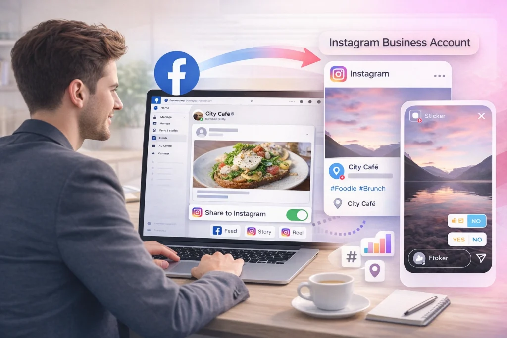 How to share Facebook Page posts to Instagram (business accounts)