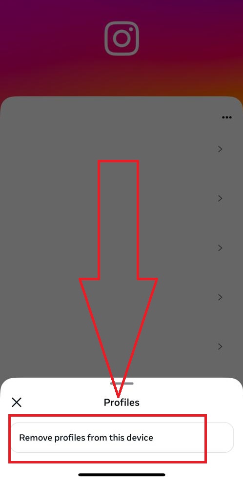 remove profiles from this device