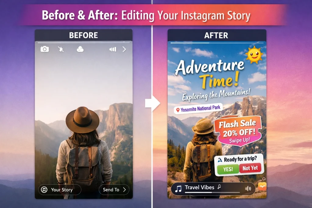 How To Edit Instagram Story (Before & After Posting) Text, Music, Stickers, Video, and Fixes