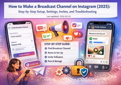 How to Make a Broadcast Channel on Instagram (2025) Step-by-Step Setup, Settings, Invites, and Troubleshooting