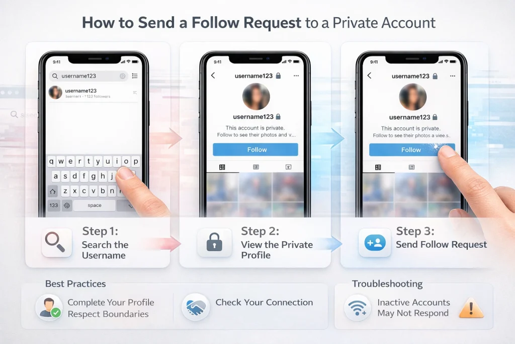 How to Send a Follow Request to a Private Account