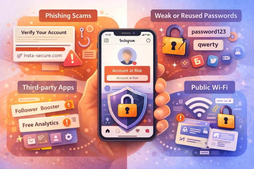 Most common ways Instagram accounts get hacked