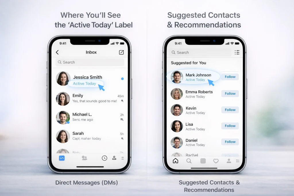 Where You’ll See the 'Active Today' Label